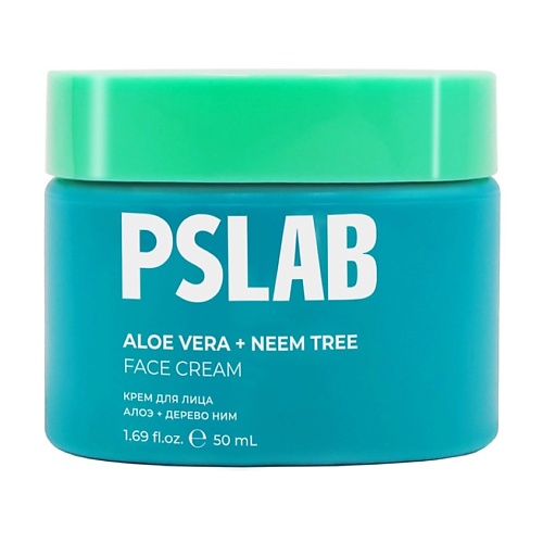 PS.LAB Крем для лица с комплексом алоэ + дерево ним Aloe Vera + Neem Tree Face Cream