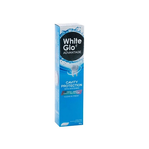 WHITE GLO Зубная паста отбеливающая Защита от кариеса white glo зубная паста отбеливающая тотальная защита