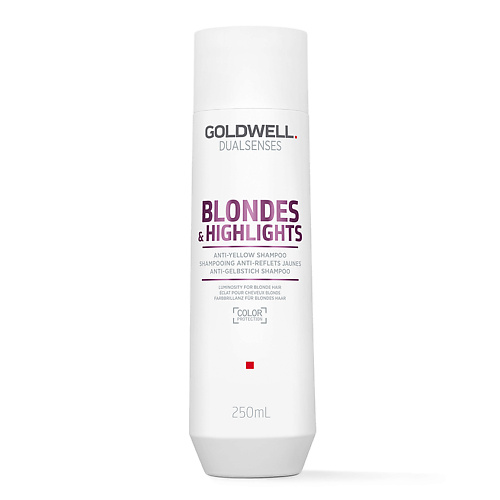 Шампунь для волос GOLDWELL Шампунь для осветленных и мелированных волос Dualsenses Blondes & Highlights Anti-Yellow Shampoo goldwell dualsenses кондиционер blondes