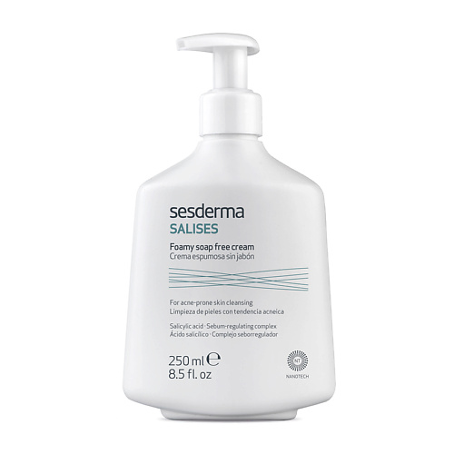 Крем для умывания SESDERMA Крем пенящийся для умывания для лица и тела Salises гель для лица sesderma гель увлажняющий salises