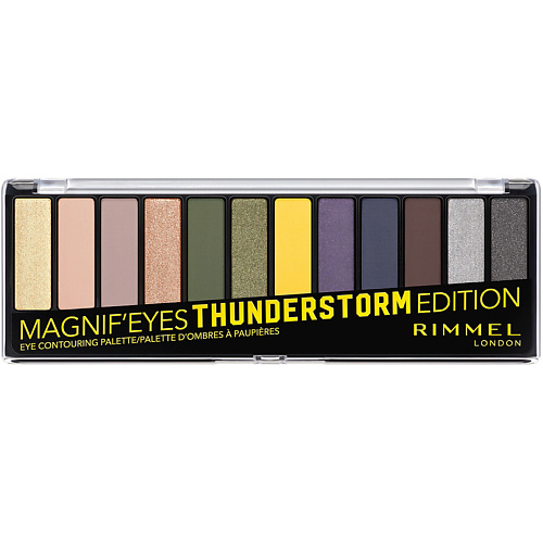 

RIMMEL Палетка из 12 оттенков для век Magnifeyes Palette, Палетка из 12 оттенков для век Magnifeyes Palette