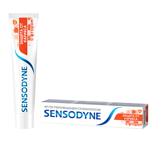 SENSODYNE зубная паста Защита от Кариеса с фтором stomatol sensitive жидкость для ирригатора для чувствительных зубов защита от кариеса 500