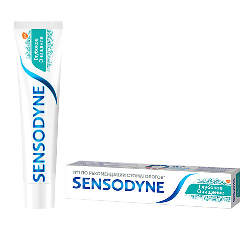 SENSODYNE зубная паста Глубокое Очищение sensodyne зубная паста экстра отбеливание
