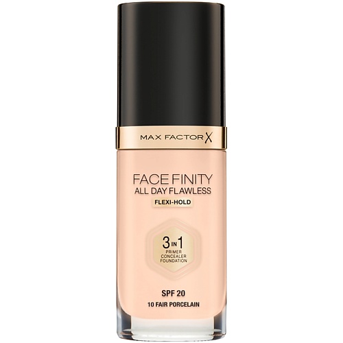 MAX FACTOR Тональная основа Facefinity All Day Flawless 3 В 1 astra основа тональная и консилер transformist