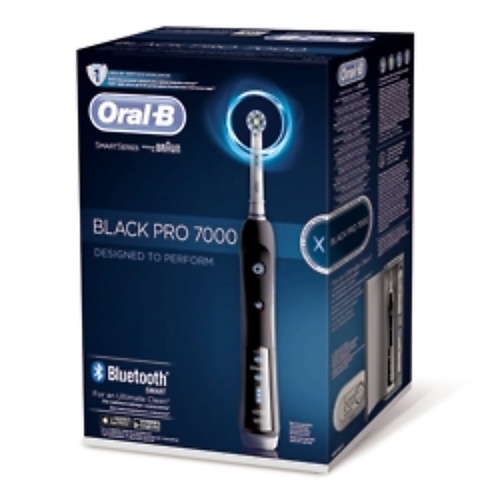 ORAL-B Электрическая зубная щетка 7000/D36 Black Pro (тип 3764) oral b оригинальная электрическая зубная щётка для бережной чистки чёрная vitality pro