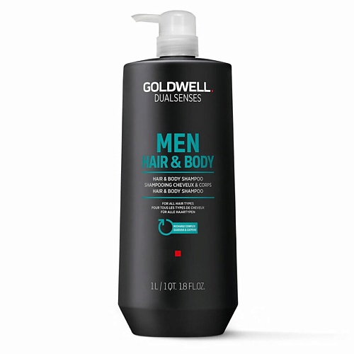 Шампунь для волос GOLDWELL Шампунь для волос и тела Men Hair & Body Shampoo пена шампунь для волос и тела bonwelly foam shampoo for hair and body magic care 300 мл