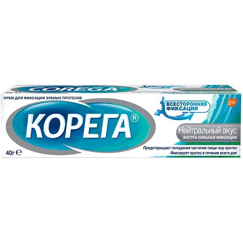 

АПТЕКА Корега крем д/фиксации зубных протезов фреш освежающий вкус 40г, Корега крем д/фиксации зубных протезов фреш освежающий вкус 40г