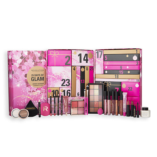 REVOLUTION MAKEUP Набор 25 Days of Glam Advent Calendar revolution makeup хайлайтер 4 в 1 cheek kit