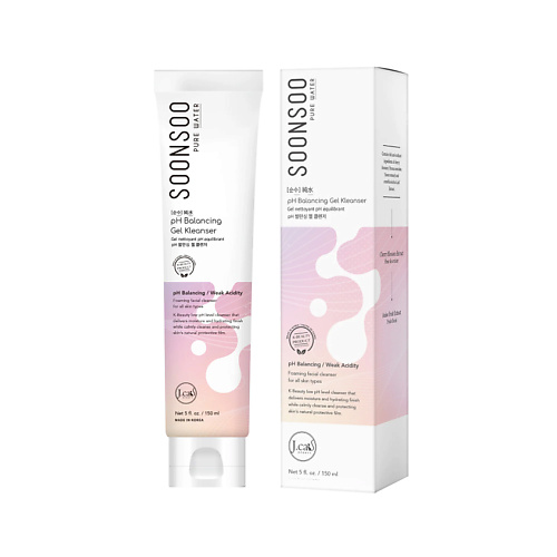 Гель для умывания J. CAT BEAUTY Гель для умывания успокаивающий с экстрактом вишни и центеллой азиатской SoonSoo Calming pH Balancing Gel Kleanser