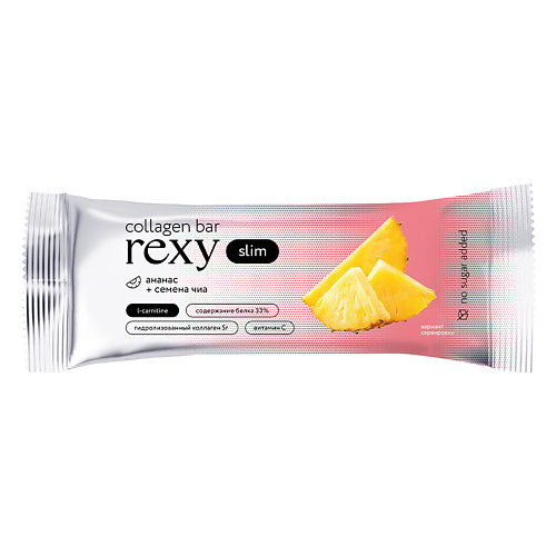 PROTEIN REX Батончик с высоким содержанием белка «ананас-чиа» protein rex батончик с высоким содержанием протеина и l карнитином апельсин
