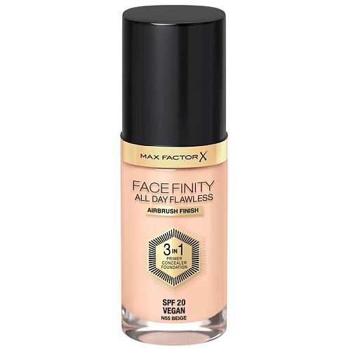 MAX FACTOR Тональная основа Facefinity All Day Flawless 3 В 1