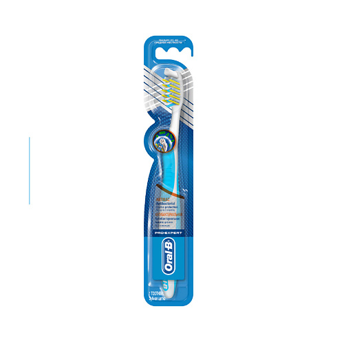 

ORAL-B Зубная щетка ProExpert Антибактериальная 40 средняя, Зубная щетка ProExpert Антибактериальная 40 средняя