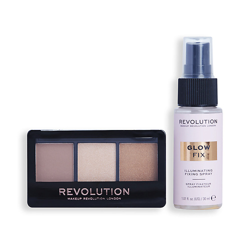 Набор средств для макияжа REVOLUTION MAKEUP Набор Mini Contour & Glow набор кистей makeup revolution precision contour set