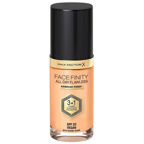 Тональное средство MAX FACTOR Тональная основа Facefinity All Day Flawless 3 В 1