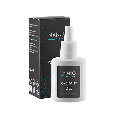 NANO TAP Косметический гель-окислитель 3% nano professional гель лак 2093 сент винсент 6 мл