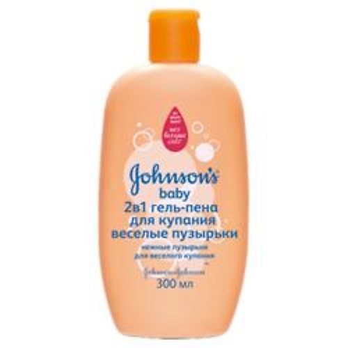 

JOHNSON'S BABY Гель-пена для купания 2 в 1 "Веселые пузырьки", Гель-пена для купания 2 в 1 "Веселые пузырьки"