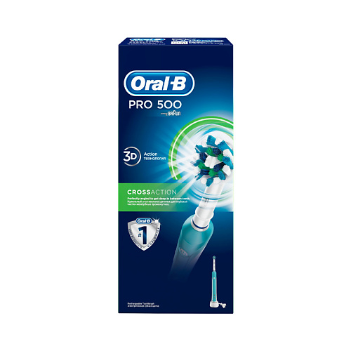 ORAL-B Электрическая зубная щетка Professional Care 500/D16 (тип 3756) зубная щетка электрическая oral b pro 3 d505 513 3 crossaction голубой