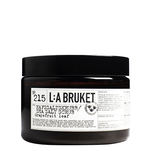 LA BRUKET Скраб для тела № 215 GRAPEFRUIT LEAF Sea Salt Scrub 801 sea spray cedar grapefruit