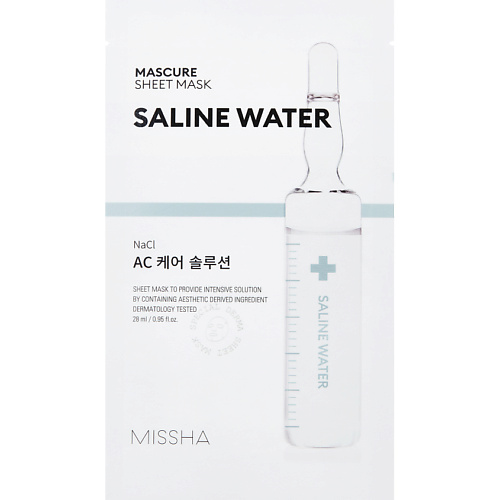 MISSHA Маска Mascure баланс с минерализированной водой для свежести чувствительной кожи