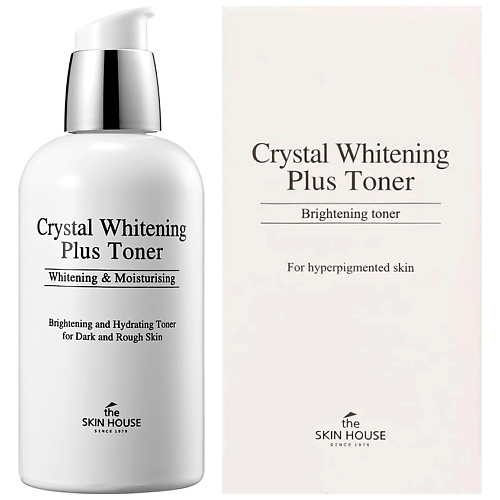 THE SKIN HOUSE Тонер для лица для выравнивания тона Crystal Whitening праймер для лица с эффектом сияния и выравнивания тона perfect skin base 02 primer