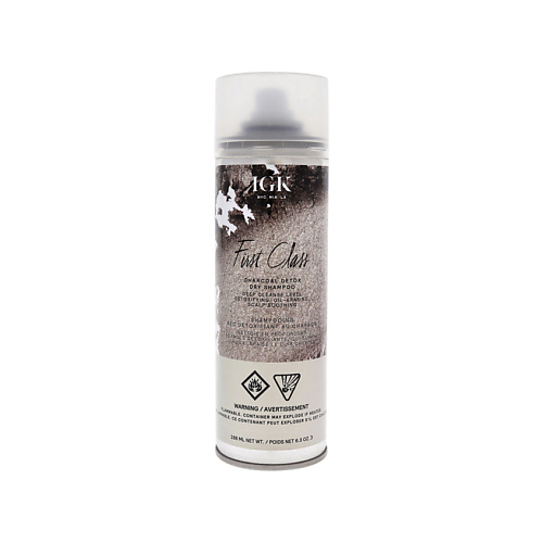 Сухой шампунь IGK Сухой шампунь для волос с древесным углем First Class Charcoal Detox Dry Shampoo цена и фото
