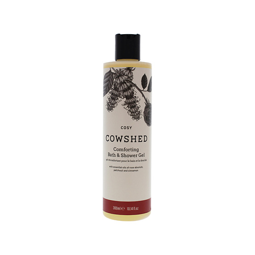 COWSHED Гель для душа успокаивающий с розой, пачули и корицей Cosy Comforting Bath and Shower Gel