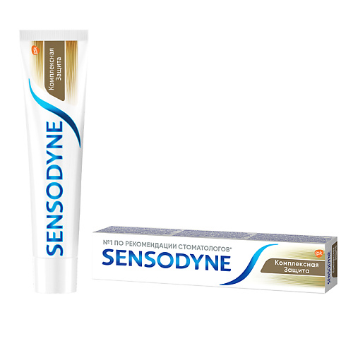 SENSODYNE зубная паста Комплексная Защита lacalut зубная паста aktiv защита десен и снижение чувствительности 75