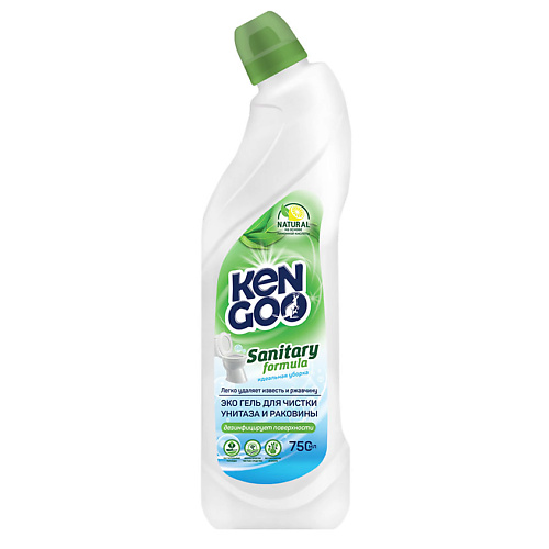 

KENGOO Эко Гель для чистки унитаза Natural Sanitary Formula, Эко Гель для чистки унитаза Natural Sanitary Formula
