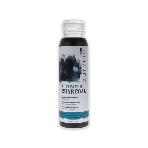 фото Rusk шампунь для волос очищающий с активированным углем puremix activated charcoal purifying shampoo