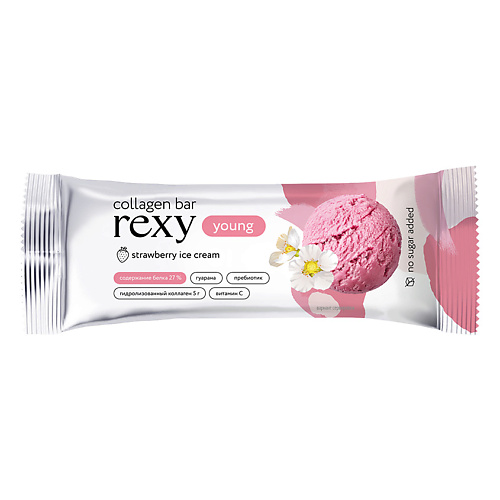 PROTEIN REX Батончик с высоким содержанием белка со вкусом «Клубничное Мороженое» protein rex батончик с высоким содержанием белка черника ацерола