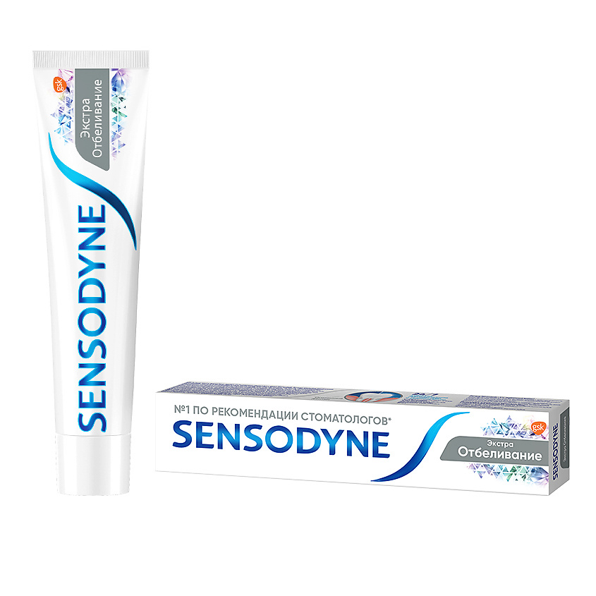 SENSODYNE зубная паста Экстра отбеливание купить по цене 226₽ в ЛЭТУАЛЬ