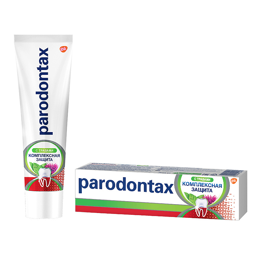 PARODONTAX Зубная паста Комплексная Защита с Травами, 75 мл купить по ...