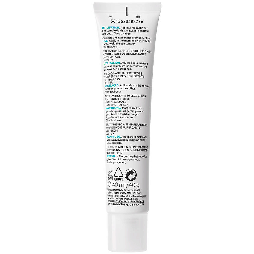 LA ROCHE-POSAY Effaclar DUO(+) Корректирущий крем-гель для проблемной кожи лица от прыщей, акне и постакне с салициловой кислотой, ниацинамидом и цинком, SPF 30, фото 9