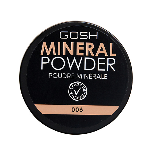 Пудра для лица GOSH Пудра для лица минеральная Mineral Powder пудры l’apeialo пудра минеральная для лица