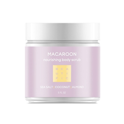 BEAUTIFIC Питательный крем-скраб для тела Macaroon Nourishing Body Scrub mixit скраб для тела полирующий с кокосовой стружкой