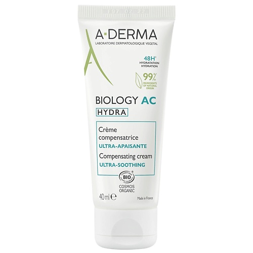 Крем для лица A-DERMA Крем восстанавливающий баланс ослабленной кожи Biology AC Hydra уход за лицом extracare восстанавливающий крем bio active silk stimul cream