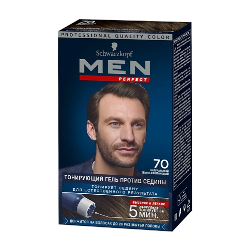 

MEN PERFECT Тонирующий гель против седины, Тонирующий гель против седины