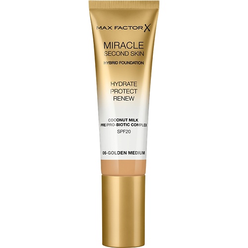 MAX FACTOR Тональная основа Miracle Touch Second Skin тетрадь а6 second