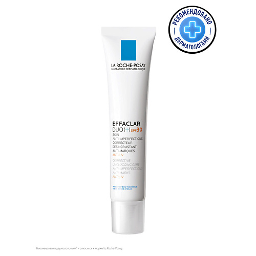 Крем для лица LA ROCHE-POSAY Effaclar DUO(+) Корректирущий крем-гель для проблемной кожи лица от прыщей, акне и постакне с салициловой кислотой, ниацинамидом и цинком, SPF 30 la roche posay cream effaclar duo spf30 40 ml