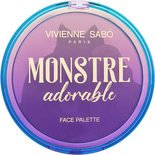 VIVIENNE SABO Палетка для лица Face palette Palette pour le visage Monstre Adorable очищающий тонизирующий лосьон для лица rosee visage lotion demaquillante tonique 250мл