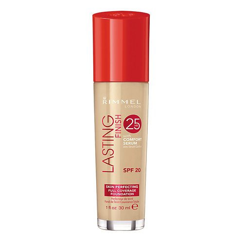 RIMMEL Тональный крем Lasting Finish 25ч с сывороткой Comfort крем для чувствительной кожи вокруг глаз comfort eye care 2060 15 мл