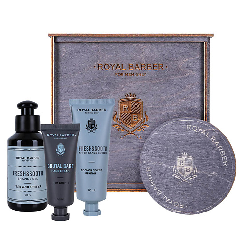 Набор средств для ухода за телом ROYAL BARBER Подарочный набор GREY WOOD парфюмерная вода royal barber wood