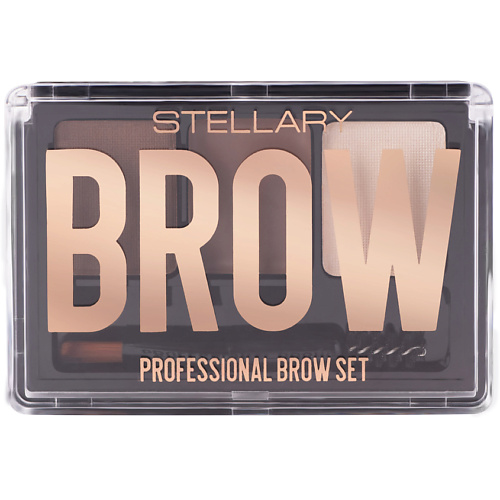 Палетка STELLARY Набор для бровей Professional Brow Set набор средств для бровей лэтуаль набор для макияжа бровей glamoury brow set