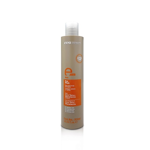 Шампунь для волос EVA PROFESSIONAL HAIR CARE Шампунь для волос и тела солнцезащитный E-Line Sun Wash