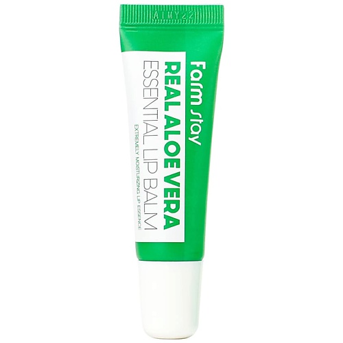 FARMSTAY Бальзам для губ с алоэ Real Aloe Vera Essential Lip Balm лесной бальзам органик ойл зубная паста с органическими маслами и алоэ 75 мл