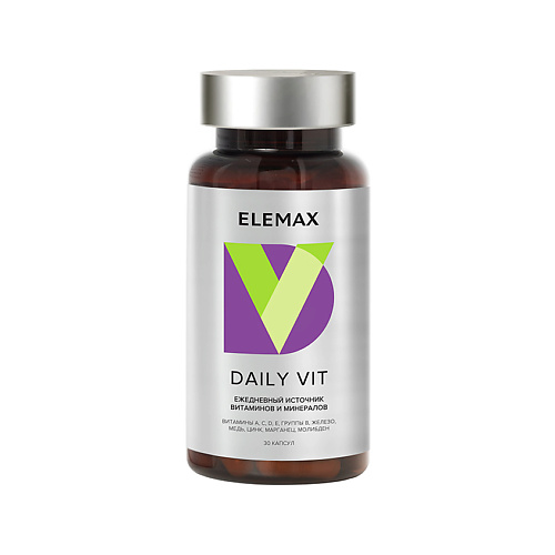 ELEMAX Витаминный комплекс Daily Vit витрум энерджи витаминный комплекс для поддержания энергии и тонуса для взрослых