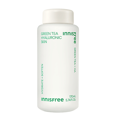 INNISFREE Увлажняющий тонер с экстрактом зеленого чая и гиалуроновой кислотой для сияния кожи Green Tea Тонеры для лица