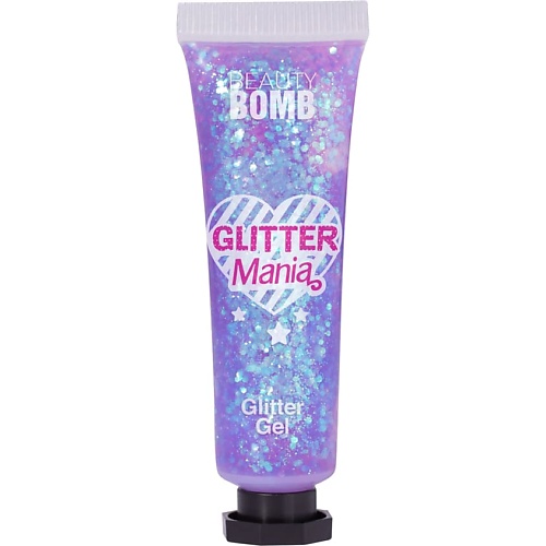 лэтуаль стробинг стик glow bomb коллекции glow mania BEAUTY BOMB Глиттер гель для лица Glitter gel «Glitter Mania»