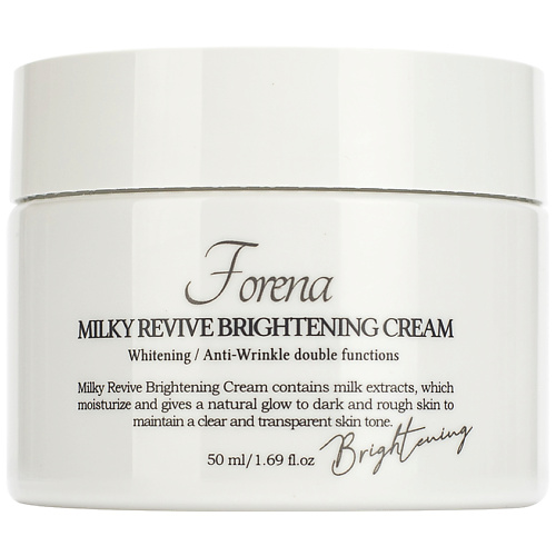 FORENA Крем выравнивающий с молочными протеинами Milky Revive Brightening Cream крем для заживления татуировки tattoo revive cream 40мл