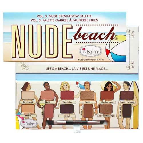 

THEBALM Палетка теней Nude Beach, Палетка теней Nude Beach